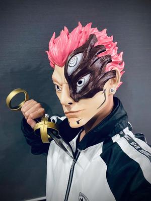 Sukuna Final Form Head Mask - With Hair - Jujutsu Kaisen Cosplay