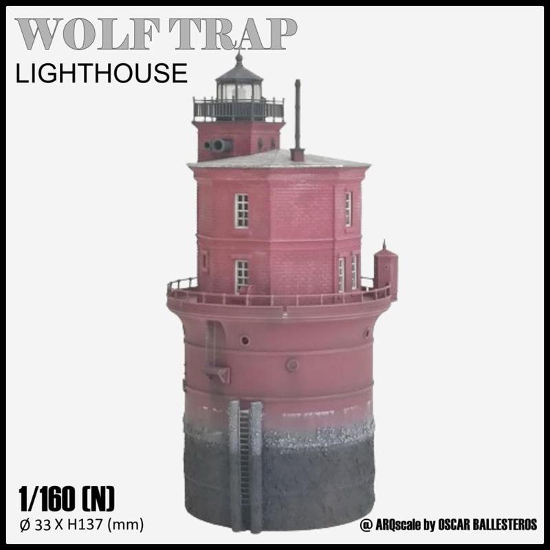 WOLF TRAP LIGHT - N (1/160) SCALE MODEL LANDMARK
