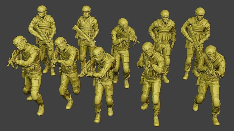 China Actual Special Forces PAP Pack1 3D Model Collection