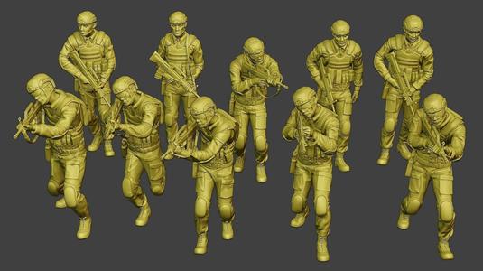 China Actual Special Forces PAP Pack1 3D Model Collection