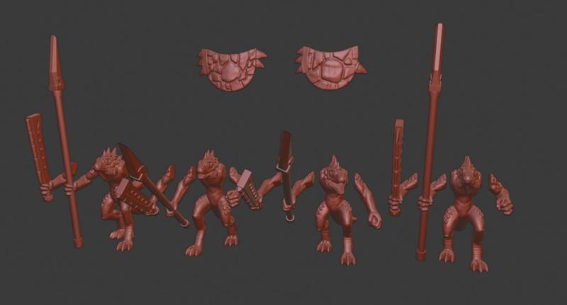 Lizardmen/Lizardfolk Miniatures