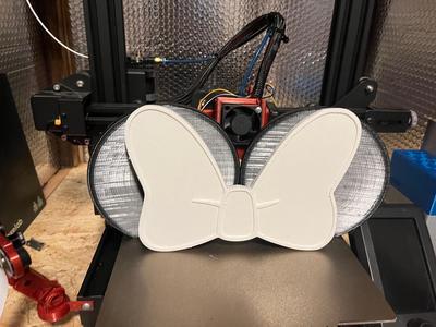 Mickey and Minnie Ears and Bow (Large) For Little Tikes Cozy Coupe Car