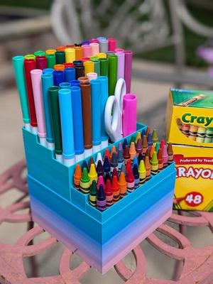 Crayons and Markers Box
