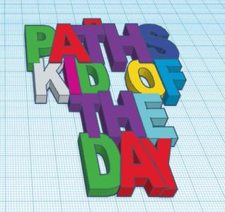 PATHS kid of the day medallion