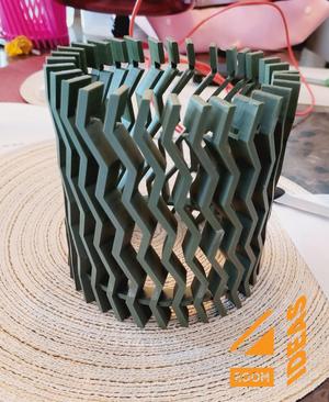 Planter Pot 3 - laser cut style