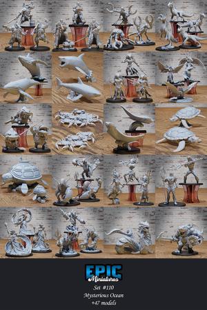Mysterious Ocean Set / Water & Sea Encounter / Underwater Fish & Pirate Collection / Pre-Supported