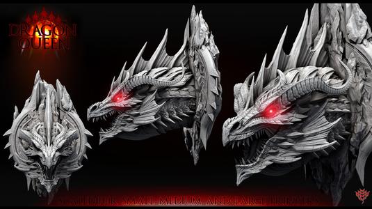 Red Dragon (Mounted Head 1 of 5 prismatic dragons)