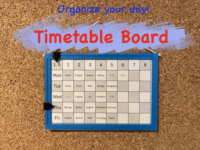Timetable Board with moving arrows