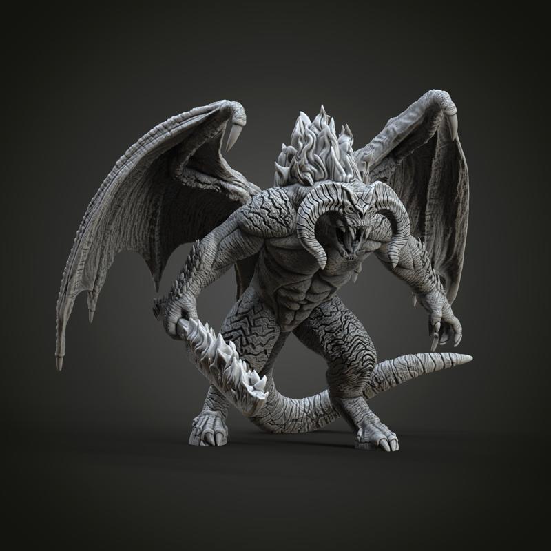 Balrog Figure - Lord of the Rings (Pre-Supported)