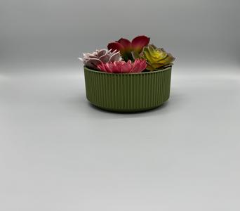 Round Wide Planter, Modern Planter for Home and Garden