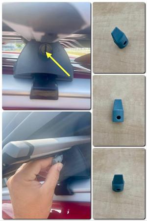 key lock adapter for roof racks (cross bars)