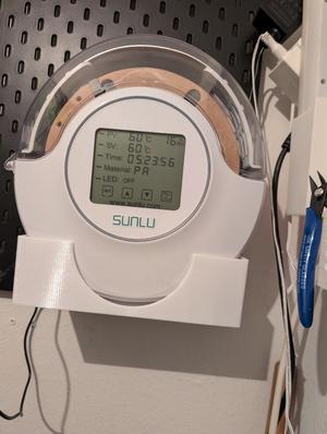 Ikea Skadis holder for Sunlu S2 filament dryer
