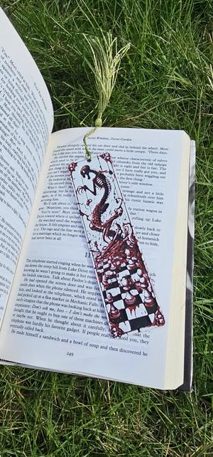 Checkmate Reaper – 3D Printed Bookmark (HueForge Multi-Color Design) 