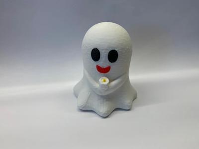 Cute ghost holding a candle (no support / easy print)