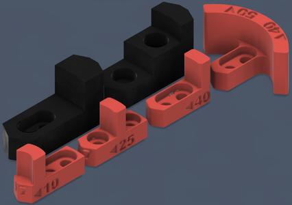Parametric xTool RA2 Rotary Chuck Jaws