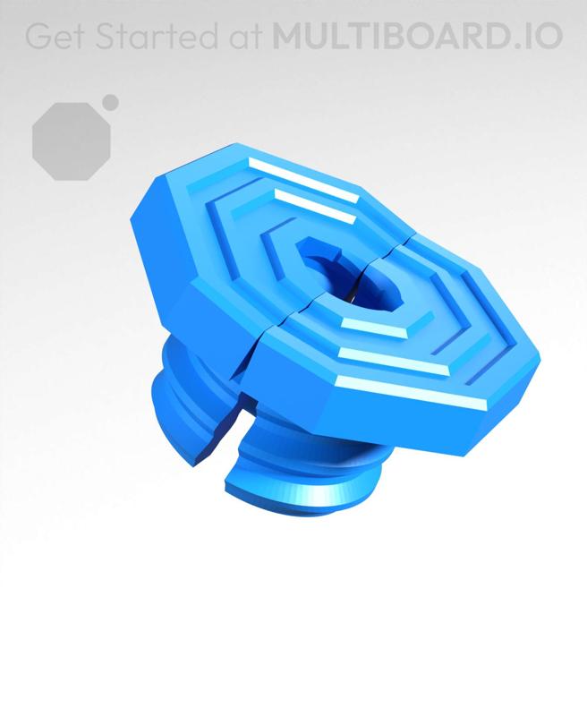 10 mm Mid Thread, Flat Head, Small Thread Hole, Folded-Bolt