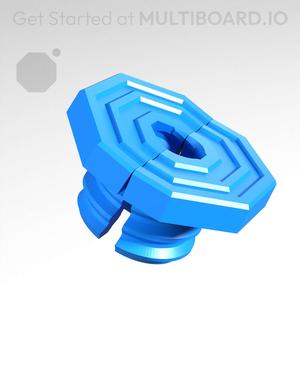10 mm Mid Thread, Flat Head, Small Thread Hole, Folded-Bolt
