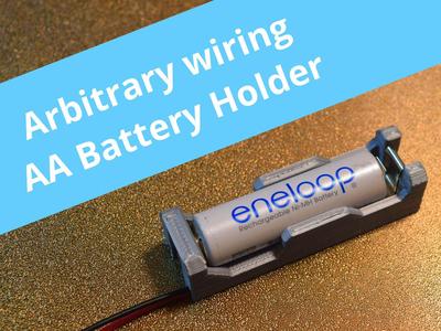 AA Battery holders with free wiring