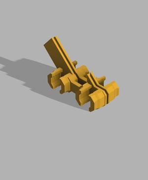 8 mm, Command Strip Dual T Mounting Offset Cross Snap - DS Part A