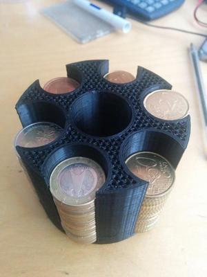 Euro coin organizer