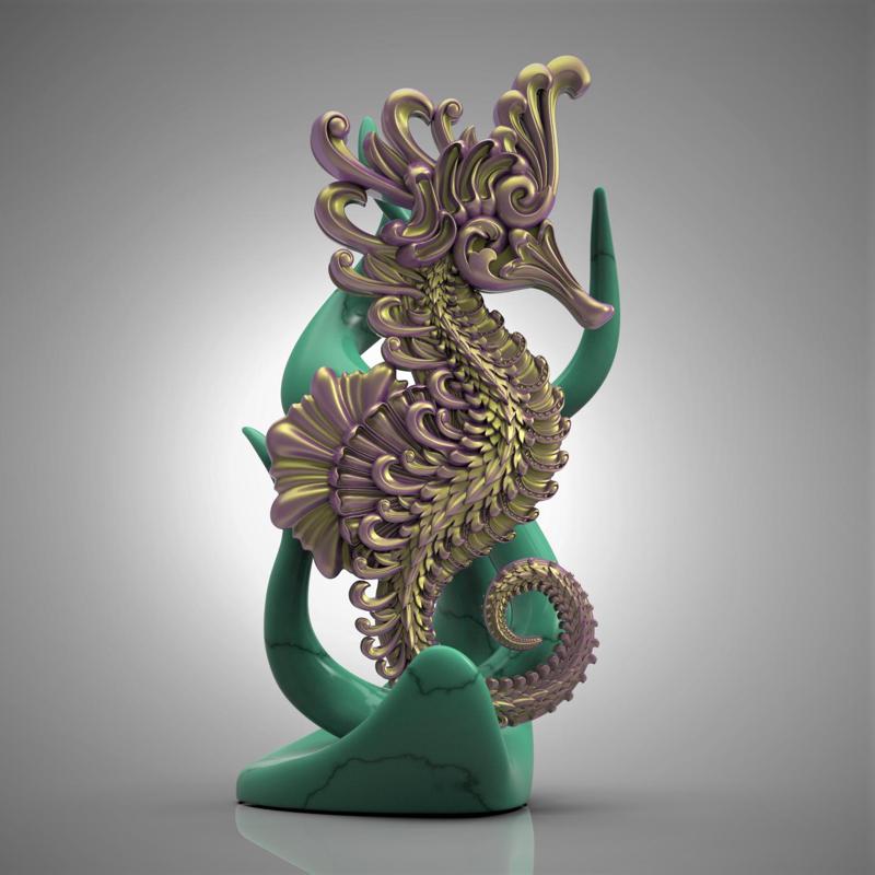 Ornate Seahorse -Décor/Wall Art