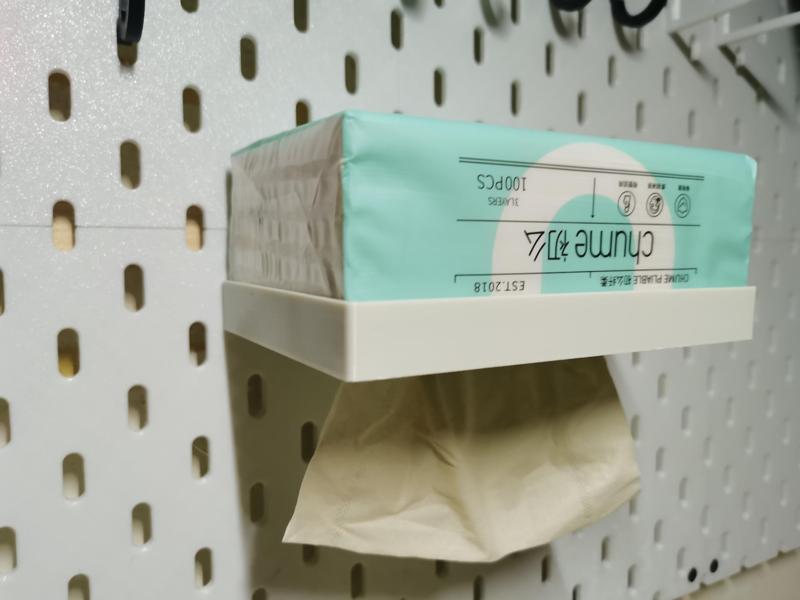 IKEA Skadis Tissue storage rack (A1mini printable) Pegboard Tissue Holder