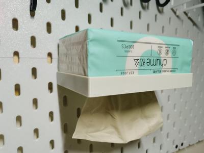 IKEA Skadis Tissue storage rack (A1mini printable) Pegboard Tissue Holder
