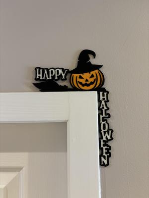 halloween door corner