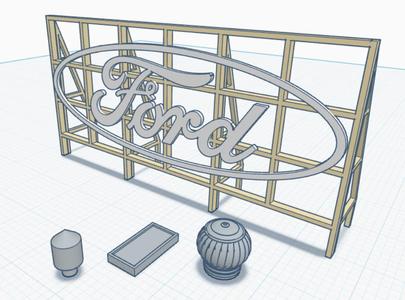 O Scale Billboard and Roof Details - Build-A-Building System