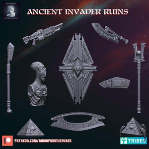 Ancient Invader Ruins Deco Props (Pre-supported)