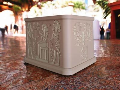 Ancient Egypt Shrine Plantpot "King Tut"