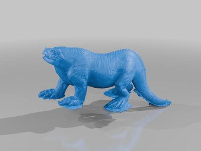 Standing Iguanodon - Crystal Palace Park (by bris-dhsupport)
