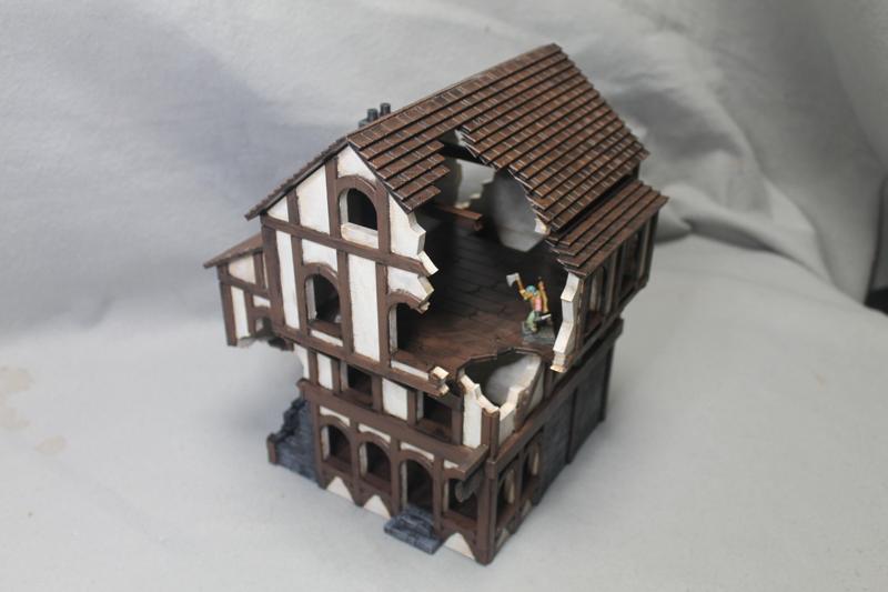 Doc's Villagers Tavern Damaged Gaming Terrain