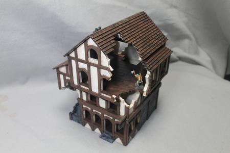 Doc's Villagers Tavern Damaged Gaming Terrain