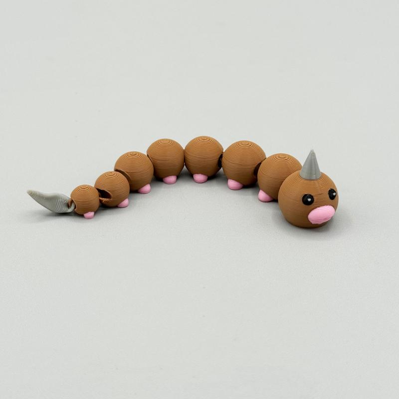 Weedle Pokemon Articulating Flexy - Flexi - Print in Place
