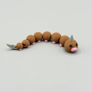 Weedle Pokemon Articulating Flexy - Flexi - Print in Place