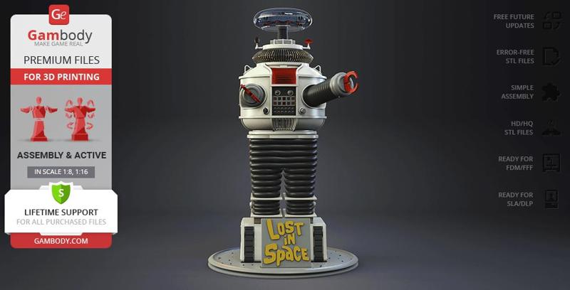 The Robot B-9 3D Printing Model | Assembly + Action