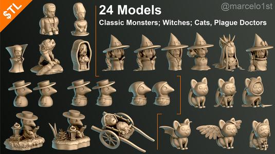Halloween Pack 01 - Cute Spooky Decoration