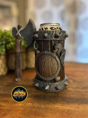 Tavern Stein Can Koozie - Viking Axe R2 - Tallboy and 12oz