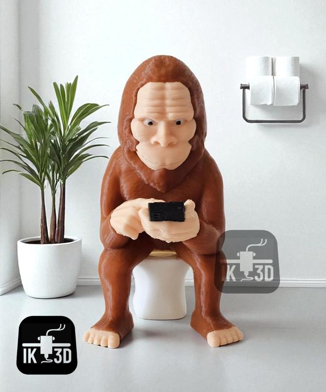 Bigfoot Scroll and Log Figurine Collectible