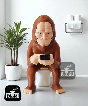 Bigfoot Scroll and Log Figurine Collectible