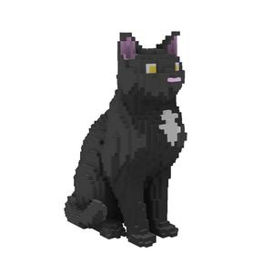 Cat Voxel Pixelart 3D Blocks 