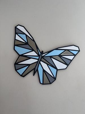 Papillon mosaic puzzle wall art