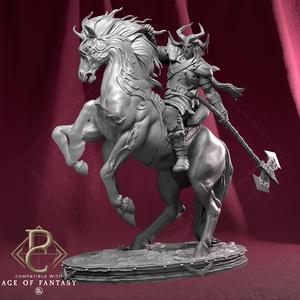 Valdyr, Protector of Aesirheim mounted on horse