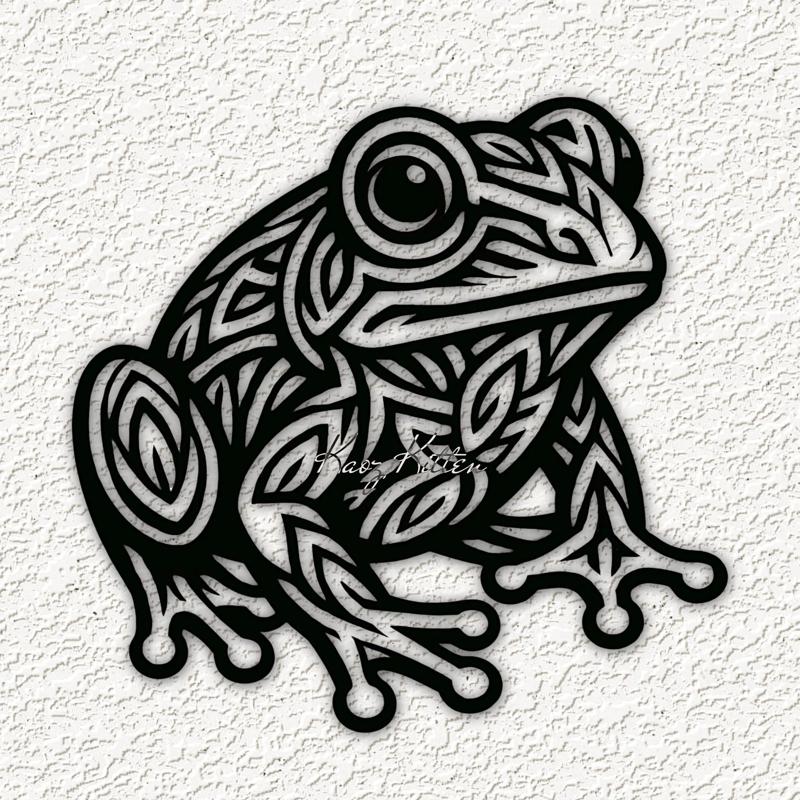 tribal frog 3 wall art home decor