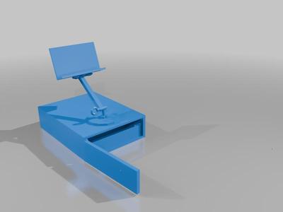 Kasse mit Bildschirm halterung