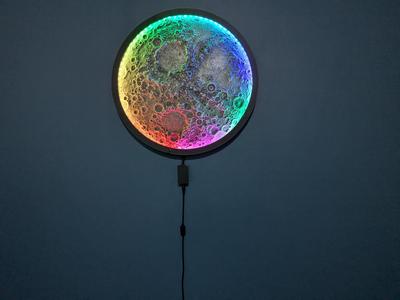 Illuminated moon wall lamp - Remix