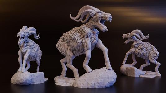 Sangzor Giant Mountain Goat (DND / TTRPG)