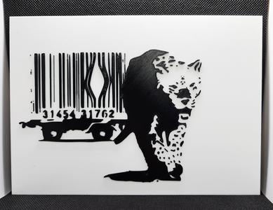 Banksy's Barcode - 2 Color w/filament change (1 at a time)