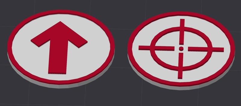 Memoir 44 movement and fire tokens